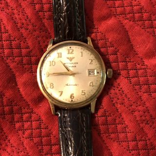 Vintage Automatic Men’s Wittnauer Watch Gold Leather