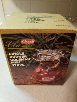 Vintage Coleman 502A Stove RED 9/97 Single Burner Rare 3