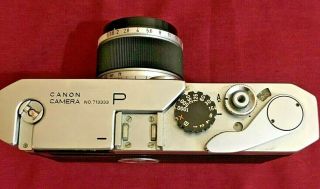 VINTAGE Canon P Rangefinder Camera SN 713333 Bundle - 2 Lenses,  Case,  Bag,  etc. 3