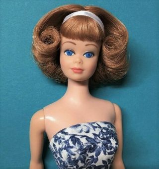 Yes it ' s Vintage Come see 1964 Barbie Best Friend Midge Titian Doll by April 3