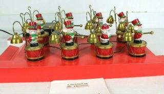 Vtg Mr.  Christmas Santa ' s Marching Band Mouse Mice Animated Musical Holiday 5
