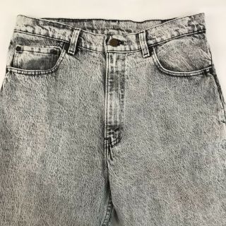 Vtg Levis 550 Jeans Men ' s Size 34 X 32 Black Acid Stone Wash Denim USA Made 3