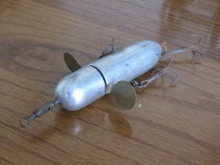 Vintage Alum & Brass Lure 3 1/4 "