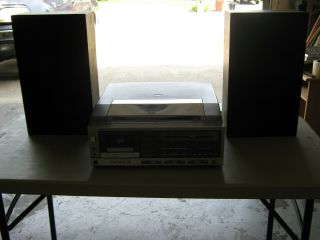 Vintage Realistic Clarinette 118 Am/fm Stereo Cassette,  Record Player,  Speakers