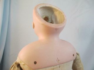 Antique German Bisque Kestner Doll Turned Shoulderhead Closed Mouth Bisque Arms 6