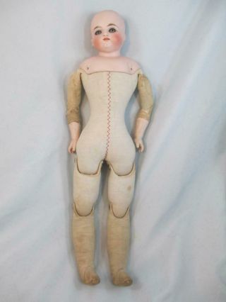 Antique German Bisque Kestner Doll Turned Shoulderhead Closed Mouth Bisque Arms 7