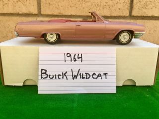 Amt 1964 Buick Wildcat Convertible Promo Model Car Vintage Old Rare.