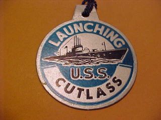 Ww2 United States Submarine Launching Tag For Sub U.  S.  S.  Cutlass