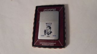 Vintage Wicu Radio Erie Pa.  1959 Zippo Lighter Rare