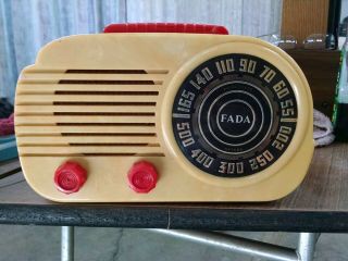 Vintage Fada Radio Model 845 " Cloud " Tube Radio 1950 