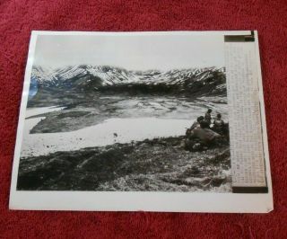 1943 Press Photo Japanese Island Of Attu Us Troops Advance On Japanese