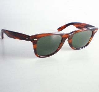 Vintage Ray Ban B&l Usa Wayfarer Sunglasses Tortoise 5022 Clubmaster Brown