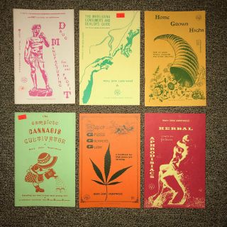 Drug Guidebooks True Vintage Set Of 6 Zines 1968 - 1972