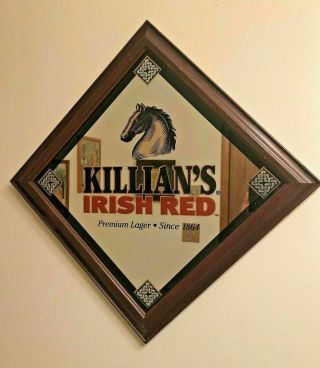 Killian’s Irish Red Bar Mirror Beer Large Vintage amber lager very RARE man cave 4