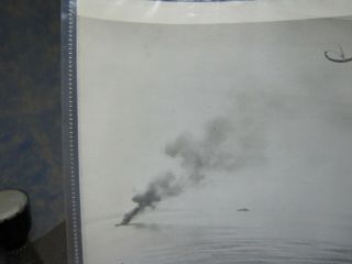 WWII PRESS RELEASE PHOTO BATTLESHIP WAR BATTLE ON SEA 2