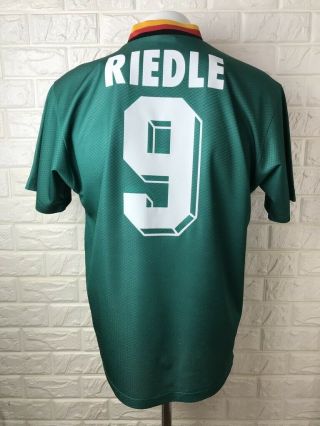 Vtg Adidas Germany 1994 Away Fifa World Cup Shirt Jersey Dortmund Bremen Riedle