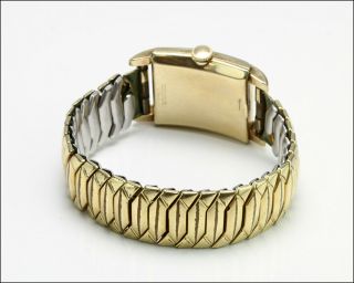Runs Rare Vintage 1940 ' s GRUEN CURVEX Precision 10k Gold Filled Swiss Wristwatch 6