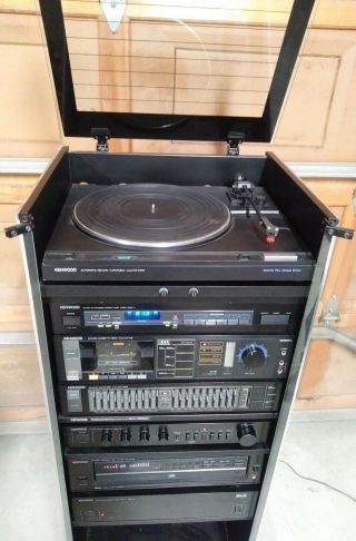 Vintage Kenwood Hi - Fi Stereo System Component Tower (no Speakers) / Local Pick Up