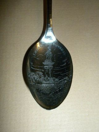 Philippine Sterling Silver Spoon Made by Watson,  Legaspi Monument,  Manila,  P.  I. 4