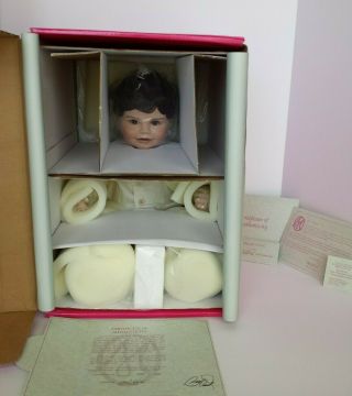RARE NRFB MARIE OSMOND BABY DONNY PORCELAIN DOLL AUTOGRAPHED BY DONNY 3