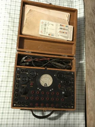 Vintage Supreme Radio Analyzer Model 333 Tube Tester Checker Rare Radio