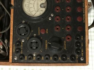 Vintage Supreme Radio Analyzer Model 333 Tube Tester Checker Rare Radio 6
