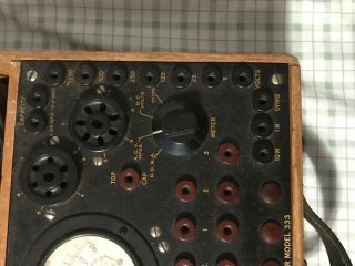 Vintage Supreme Radio Analyzer Model 333 Tube Tester Checker Rare Radio 8