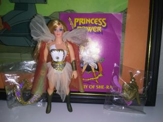 Vintage She - Ra Princess Of Power Adora Pop Motu 1984 Complete Accessories