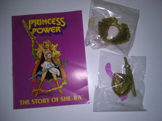 Vintage She - Ra Princess Of Power Adora POP MOTU 1984 COMPLETE accessories 5