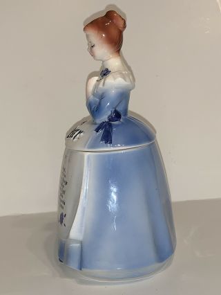 Vintage Enesco Sugar Prayer Lady Canister Mother In The Kitchen 4