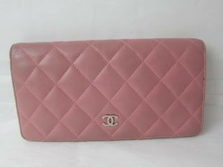 Auth Vintage Chanel Long Wallet Purse Made In Spain