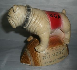 Rare Ru - Vert Chalkware Advertising Figurine University of Georgia UGA Bulldog 4