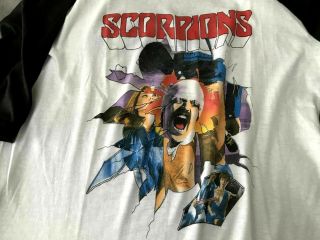 Vintage Scorpions 1984 Love At First Sting Tour Concert Raglan Shirt Never Worn