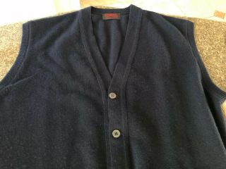 VINTAGE O’CONNELL’S BUFFALO NY SCOTLAND MEN (2) Wool SLEEVELESS CARDIGAN VESTS 3