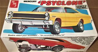 - In - Box Amt 1966 Mercury Comet Psyclone Hi - Perf Dragster 1/25 Model Car Kit