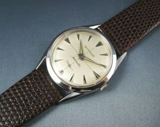 Vintage Longines Wittnauer Stainless Steel Automatic Mens Watch 17j 11afg 1960s
