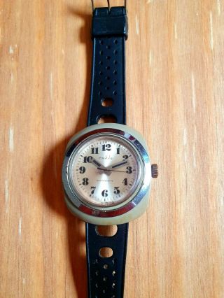 Mens Large Vintage Ruhla 1960s/70s Tropicalized Diver Watch