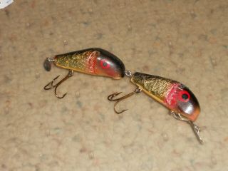 1960 Bud Stewart Double Trouble Wood 4.  5 " Fishing Lure - Very Rare