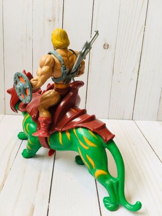 Vintage 1982 MOTU Masters Of The Universe He - Man and Battle Cat 100 COMPLETE 5