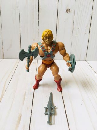 Vintage 1982 MOTU Masters Of The Universe He - Man and Battle Cat 100 COMPLETE 8