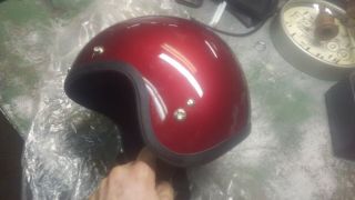 Vintage Shoei Red Adult Medium Motorcycle Helmet