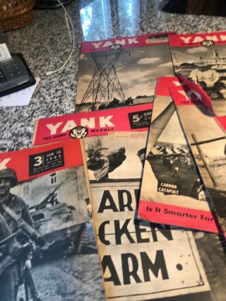 19 Assoted 1945 Yank Magazines