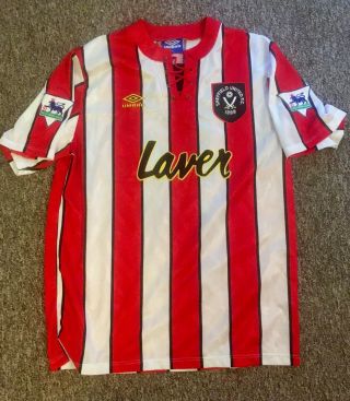 Sheffield United John Reed Player Issue Shirt 93/4 Maybe Match Worn Shirt - Rare