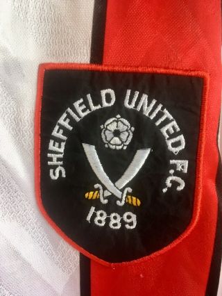 Sheffield United JOHN REED Player Issue Shirt 93/4 Maybe Match Worn Shirt - Rare 6