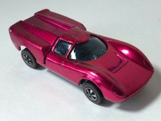 Vintage Hot Wheels Redline Lola Gt70 Pink Rose With Black Interior - Usa