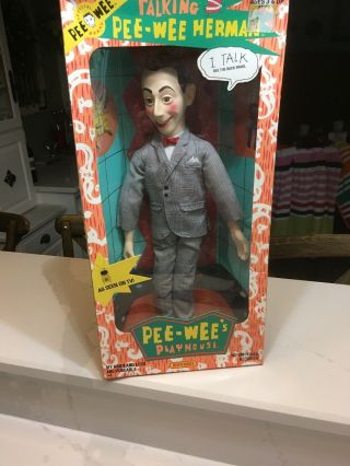 Vintage 1988 Pee Wee Herman Talking 17 " Doll Playhouse Rare