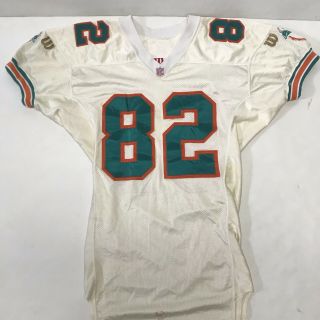 Vintage 1996 Miami Dolphins Nfl Game Worn Football Jersey By Frank Wainwright Te