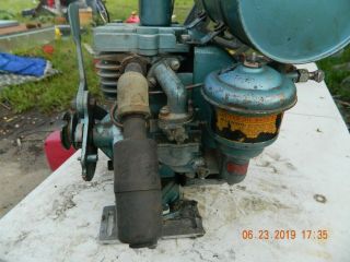 Vintage Briggs & Stratton Model N Engine motor Military ? hand lever start runs 4