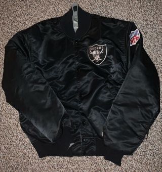 Vintage Los Angeles Raiders Starter Satin Jacket Medium M 90s Nwa Football 1990s