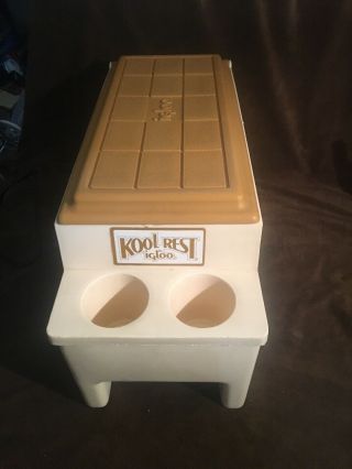 Vintage Igloo Kool Rest Cooler Car/truck Console Armrest Can Holder Ice Chest